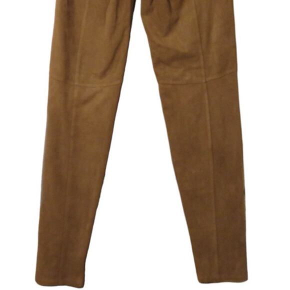 Lysse Faux Suede Leggings High Waisted Pants Pull On Stretch Tan XS NWOT - Picture 7 of 13